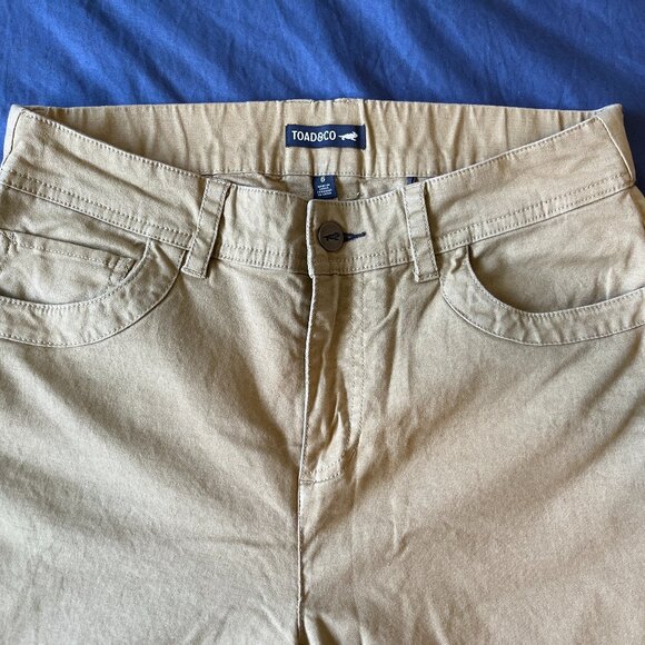 Women's Toad & Co Earthworks Wide Leg Pant - Size 6 - green moss - Picture 5 of 7